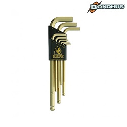 Sada L-klíčů BONDHUS s kuličkou 1,5-10mm (9ks)